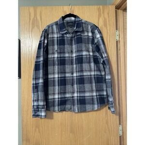 Lucky Brand Flannel Shirt Button Down Size Large